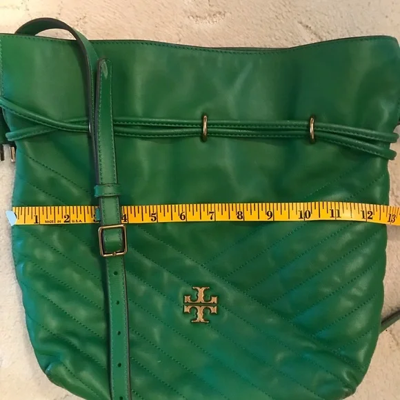 Authentic Tory Burch emerald green shoulder bag - Picture 6 of 12